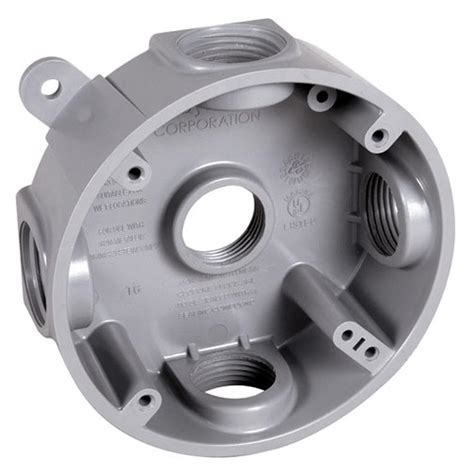 4 inch round outdoor junction box|4 round weatherproof electrical box.